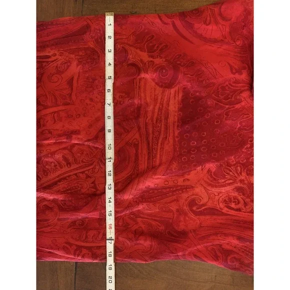 Vintage K Studio Dress Size 16 Red 90s Sleeveless‎ Ankle Length - Picture 6 of 7